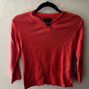 Banana Republic Vibrant Coral Knit Top